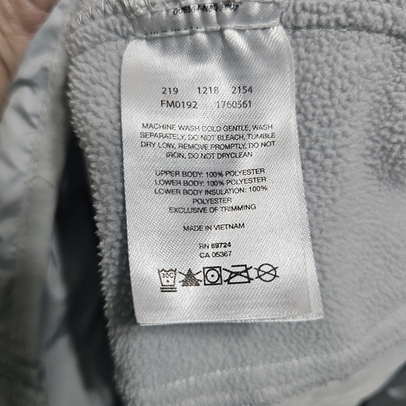 Columbia Men's Gray Terminal Hybrid Hooded Quilted Jacket Logo Pockets Size XL. - Picture 8 of 9